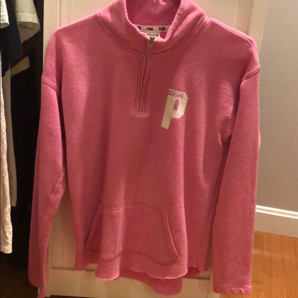 Pink 3/4 zip up